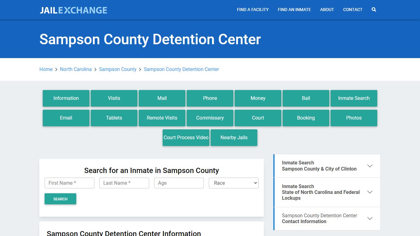 Sampson County Detention Center - Jail Exchange