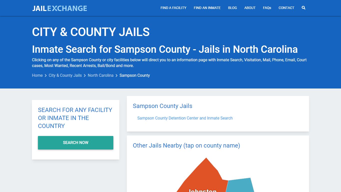 Inmate Search for Sampson County | Jails in North Carolina - Jail Exchange